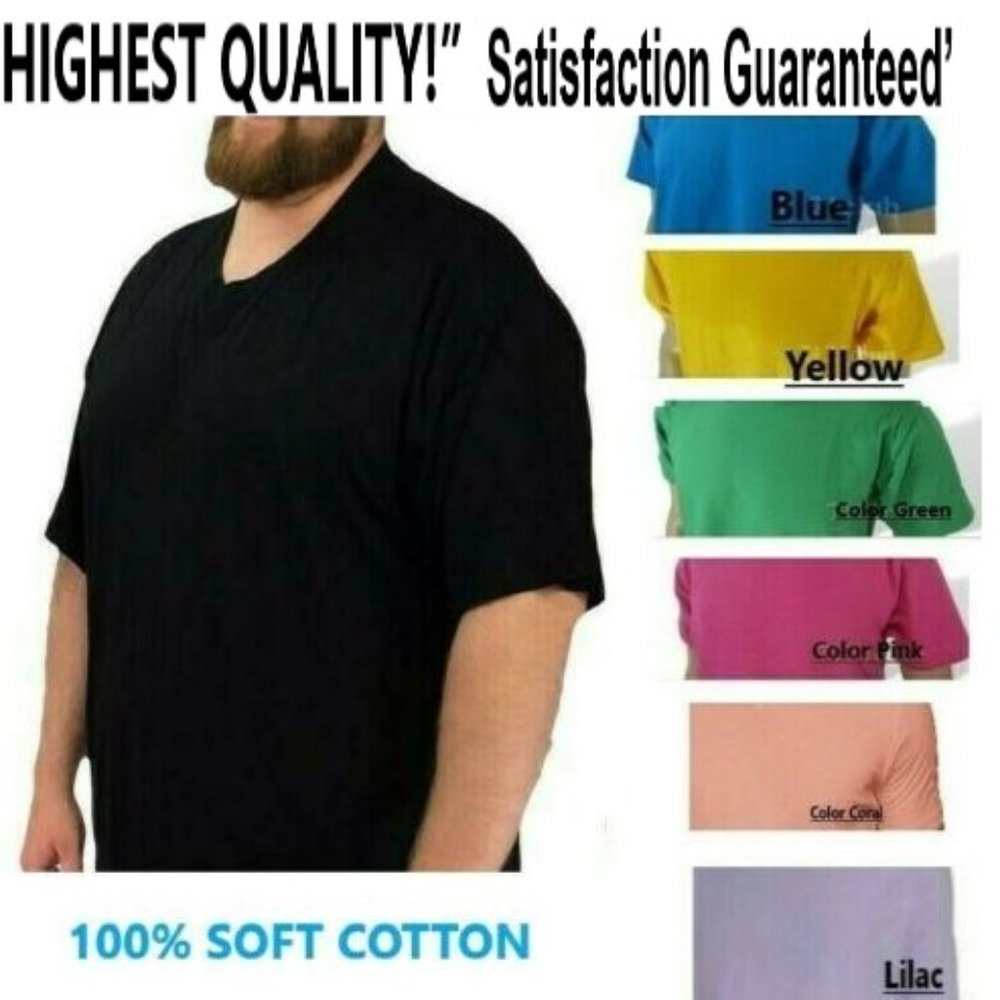 GREEN- New Mens and Big Mens Short Sleeve  PIMA COTTON